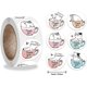 thumbnail image 2 of Kawaii Cat Thank You Stickers Round Cartoon Animal Adhesive Seal Labels for Greeting Cards Handmade Gift Decoration Labels Kids Reward Sealing Sticker, 2 of 4