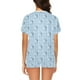 thumbnail image 2 of Conjunto de pijama corto para mujer con estampado de Scottish Terriers LKS308, 2 of 4