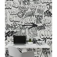 thumbnail image 3 of Graffiti Inscribed Wallpaper Stylish Graffiti Wallposter, 3 of 5