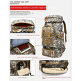 thumbnail image 3 of Mochila Táctica Militar 70l Campismo Camuflaje Malubero Malu1794, 3 of 3