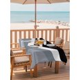 thumbnail image 2 of Outdoor Tablecloth with Umbrella Hole for Patio/Picnic/Party/Camping, Grey Black Geometric Waterproof Table Cloth Rectangle Table Cover Washable, Modern Abstract Lines Color Blocks (52"x 70"), 2 of 8