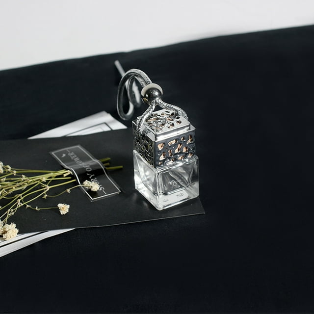 3Pcs Empty Car Hanging Perfume Bottle Air Freshner Refillable Fragrance Diffuser Empty Glass Bottle
