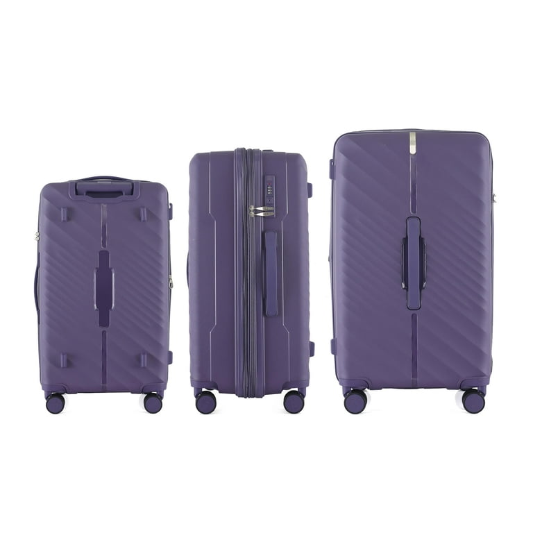 IZOD Gail Polycarbonate Luggage Set - 360-Degree Dual Spinning