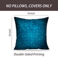 thumbnail image 2 of LALILO Throw Pillow Covers Tiles Blue Blue Navy Backdrop Checkered Cushion Cover 18" x 18", 2 Pack, 2 of 6