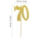 thumbnail image 2 of 10pcs Número 70 Cupcake Pick Glitter Papel Cake Stick Pick Topper Decoración Decoraciones para pasteles (Dorado), 2 of 6