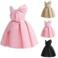 thumbnail image 4 of CHEEREAM Elegant Girls Dress Special Occasion Satin Gowns Off Shoulder Princess Dress Prom Ball Gown for 2-10Years Kid, 4 of 4