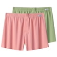 thumbnail image 1 of Pantalon de Sommeil Mode Homme Couleur Unie Shorts Amples Pyjama Shorts, 1 of 3