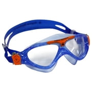 Aqua Sphere Vista Junior Swim Mask Goggles with Clear Lens, Lightblue/Orange