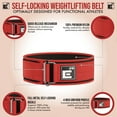 thumbnail image 3 of Element 26 Self-Locking Weight Lifting Belt - Premium Weightlifting Belt for Serious Functional Fitness & Olympic Lifting Athletes - Lifting Belt for Men and Women, 3 of 8