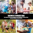 thumbnail image 4 of 1Pc Barbecue Stick Storage Bag Creative Skewer Storage Pouch Cutlery Bag, 4 of 8