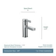 thumbnail image 3 of MOEN 84774SRN Beric Single Hole Single Handle Bathroom Faucet in Spot Resist Brushed Nickel, 3 of 7