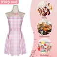 thumbnail image 2 of Correa ajustable Margot vestido a cuadros 4 Uds Halloween Cosplay vestido Festival traje JShteea El nuevo, 2 of 7