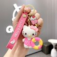 thumbnail image 2 of Llavero Kawaii Sanrios Hello Kittys, juguetes colgantes de dibujos animados de Anime, Melodys, Kuromis, Cinnamorolls, muñecos, llaveros de coche, regalos de navidad Fivean unisex, 2 of 2