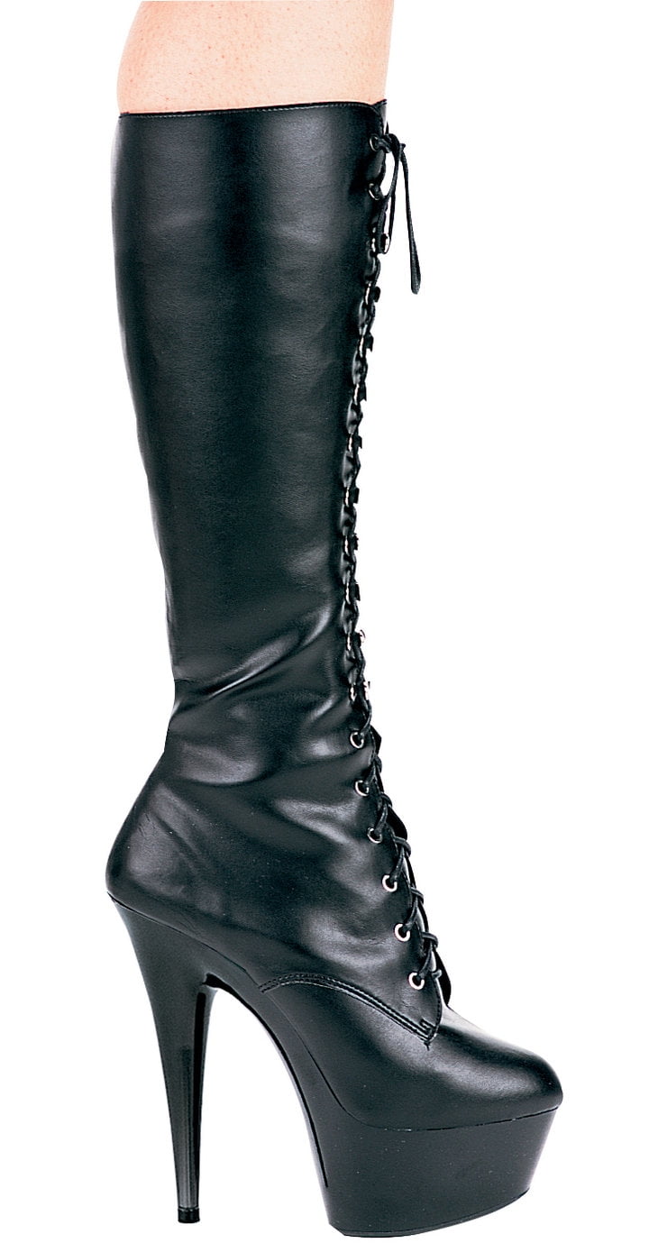 Modish Vores firma skridtlængde Ellie Shoes E-609-Jungle 6" Pointed Womens Stiletto Knee Boot W/Inner  Zipper. 11 / Black - Walmart.com