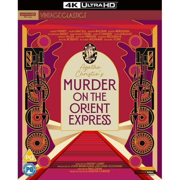 Murder On the Orient Express (4K Ultra HD) Sean Connery Ingrid Bergman Anthony Perkins