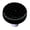 Black, variant on Bubbles Spring Green Round Glass Cabinet Knob - Aluminum Post