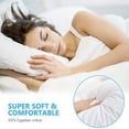 thumbnail image 4 of Linen Sheets Pinch Ruffle Pillow Cases Set of 2- 100% Cotton Zip Closure Pillow Covers- Luxurious Ruffle Design- 400 TC (20" x 40") Light Grey Solid., 4 of 6