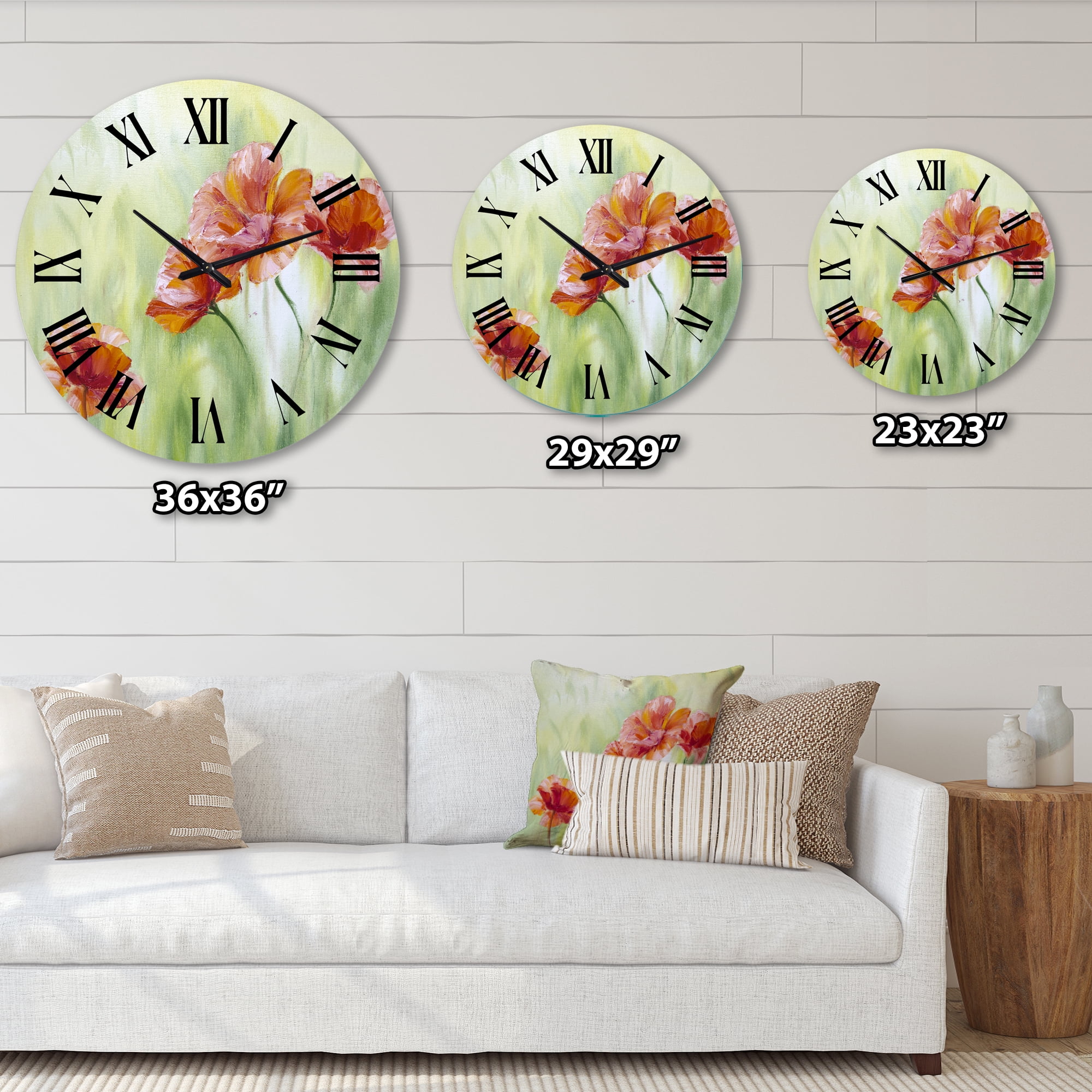 Designart 1 in Quartz Traditional Wall Clock