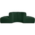 thumbnail image 3 of Meridian Furniture Arc Green Boucle Fabric Modular Sectional, 3 of 7