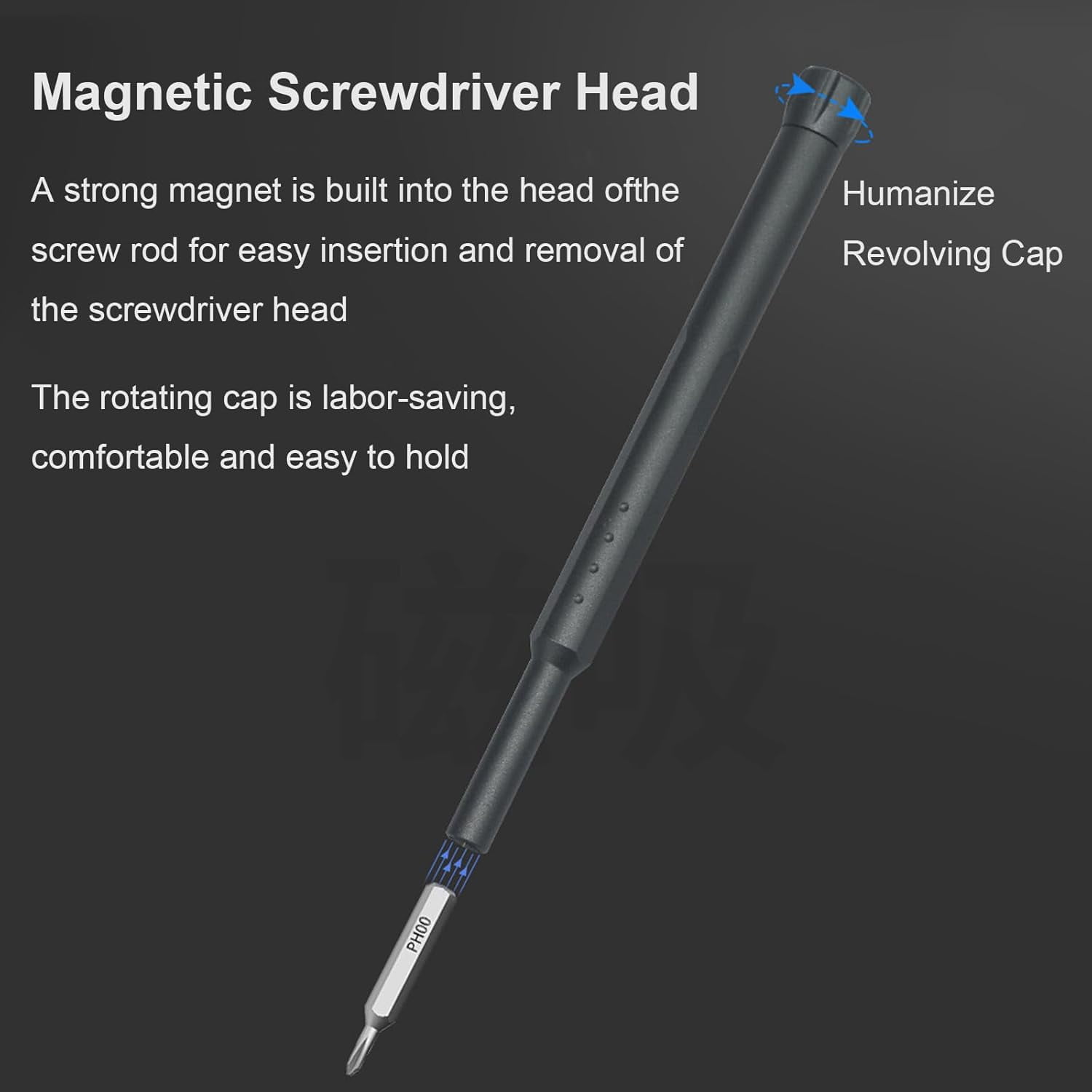 44-in-1 Precision Screwdriver Set - For Effortless, High-Precision Repairs, Mini Electric Screwdriver Cordless, with S2 Steel Bits, USB-C Rechargeable Tool for Daily Repairs