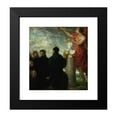 thumbnail image 2 of Henri Fantin-Latour 15x16 Black Modern Framed Museum Art Print Titled - Tribute to Eugene Delacroix (1864), 2 of 5