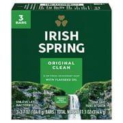Irish Spring Deodorant Soap Original Bar, 3.7 Ounce (Pack of 3)