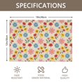 thumbnail image 3 of Placemat, Pioneer Flower Floral Print Pattern Place Mats Table Mat Set Of 2, PVC Washable Placemats for Party Kitchen Dining Decoration, 18x12 Inch, Fade Resistant, 3 of 6
