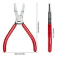 thumbnail image 2 of Carbon Steel Jewelry Pliers Flat Nose Pliers Stainless Steel Color, 2 of 7