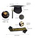 thumbnail image 3 of CaiYueKe Graduation Headband and Shoulder Straps for Congrats Grad Party Supplies Bachelor Cap Headband with Doctoral Hat Black Sash Satin Tassels Tiaras for Graduation Party Dress up Favor Photo, 3 of 4