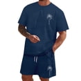 thumbnail image 1 of Playeras De Compresión Para Hombre, Conjunto De Dos Piezas De Camiseta Y Pantalones Cortos De Manga Corta Con Estampado Completo Para Hombre, Camisa Estampada Y Pantalón Corto., 1 of 5