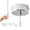 Chrome, variant on 150cm Cord Metal Pull Chain Switches 60mm Diameter General Switches for Ceiling Fan Pendant Light Wall Fixtures