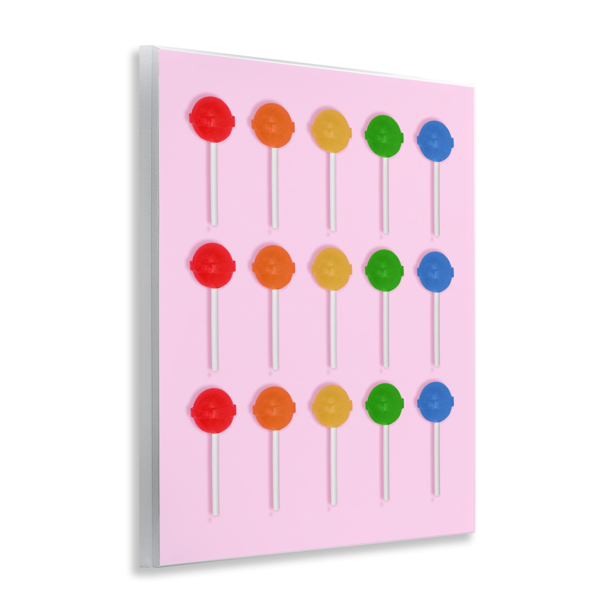 Stupell Industries Candy Pops on Light Pink Wall Plaque Art, design by LISH Creative