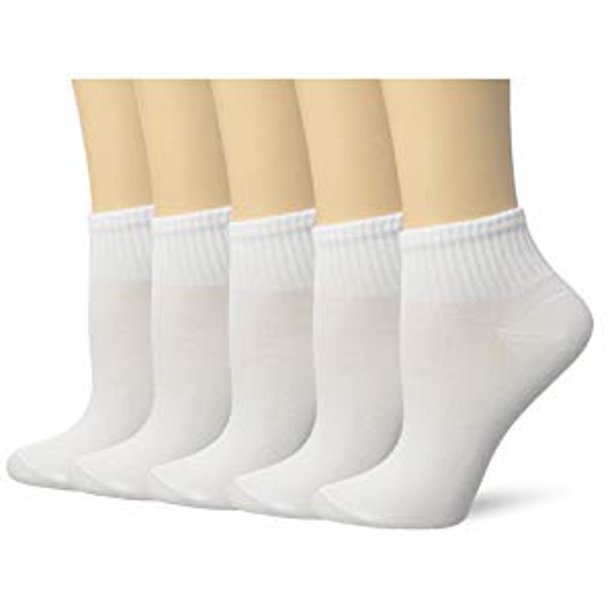 Hanes Ladies' Socks Comfort Soft Ankle 5 Pack