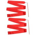 thumbnail image 4 of HONMEET 2 Pcs Ruban de Danse Rouge Manche en Bois pour Spectacle de Danse, 4 of 7