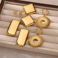 thumbnail image 2 of NICKSUN 18K Gold Plated Statement Earrings For Women, Circular Hollow Flowers Earring Large Stud Earrings Hypoallergenic Stud, 2 of 6
