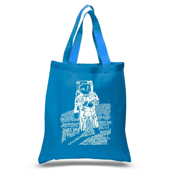 LA Pop Art Small Word Art Tote Bag - ASTRONAUT