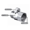 thumbnail image 3 of Válvula de ángulo de flujo grande de 4 puntos de cobre, válvula de ángulo recto de interruptor rápido para pistola rociadora de inodoro, conector G1/2, válvula de parada de ducha, 3 of 5