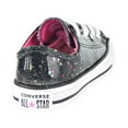 thumbnail image 3 of Converse Chuck Taylor All Star Ox Sparkle Kids' Shoes Black-Mod Pink 665106c, 3 of 6