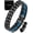 Blue Line (2X Strength - Classic (3,500 Gauss), variant on MagnetRX Bracelets for Men — EllipseMAX Designed in USA & Patent Pending — Premium Titanium Mens Bracelet & Adjustable Length (Silver/Gold)
