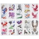 thumbnail image 2 of Pegatinas de tatuaje, 10 piezas de tatuaje temporal pegatinas de tatuaje impermeables pegatinas de tatuaje de brazo valor excepcional, 2 of 8