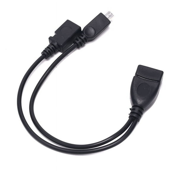 OTG Power Splitter Y Cable Micro USB Male to USB A Male Female Adapter Cord