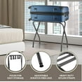 thumbnail image 7 of Bartnelli Folding Luggage Rack & Metal Suitcase Stand with Nylon Strap, Gray 2-Pack, 7 of 7