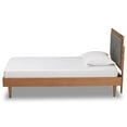 thumbnail image 3 of Baxton Studio Saul Dark Grey and Brown Finished Wood Twin Size Platform Bed, 3 of 10