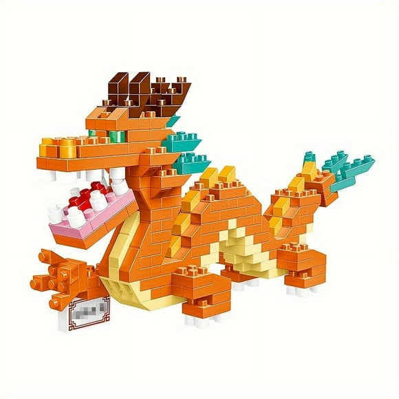 Dragon Building Blocks Creative Animal Mini Building Blocks DIY Bricks Toys Kids Desk Decoration Year of Dragon Gifts for Boys