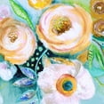 thumbnail image 2 of Tava Studios 26x26 Black Ornate Wood Framed with Double Matting Museum Art Print Titled - Happy Garden II, 2 of 4