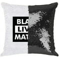 thumbnail image 2 of BLM-Black Lives Matter Sequin Magic Pillow Case with Insert, 2 of 3