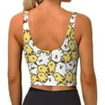 thumbnail image 3 of Lsque Cartoon Chicken Printed Women'S Sports Bra, Compression, Moisture Wicking, High-Impact Sports Bra For Women,Supportive sports bra-, 3 of 9