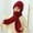 Red, variant on Women Solid Integrated Ear Windproof Hat Scarf Hooded Scarf Winter 2 In 1 Scarf Knitted Hat Gloves Scarf Set for Girls Scarf Gloves Hat Hat Gloves Scarf Gloves Set Women Scarf Hat Set for Girls Hat