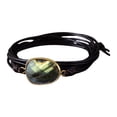 thumbnail image 4 of Brazalete de Pulsera de Cuerda para Niño y Niña Hugo Pulsera Vintage de Piedra Brillante Ajustable Marrón, 4 of 10