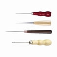 thumbnail image 2 of 4pcs Woodworking Awl Set - Stainless Steel, 4 Count, Medium Grit, Comfortable Punching & Drilling for Leather & Wood, 2 of 6